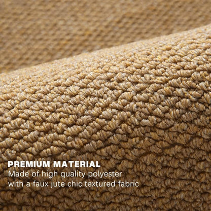 Brown Jute Doormat for Indoor and Outdoor Use Non-Slip Dust-Resistant Quick-Absorbing, 60x90cm