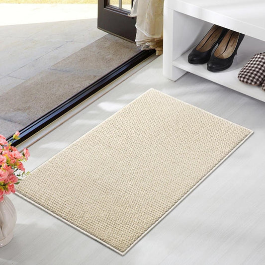 Non-Slip Jute Doormat for Indoor and Outdoor Use Dust-Resistant Quick-Absorbing Welcome Mat, 60x90cm