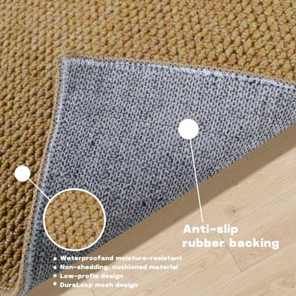 60x90cm Jute Doormat for Indoor and Outdoor Use Non-Slip Dust-Resistant Quick-Absorbing Welcome Mat, 40x60cm, Brown