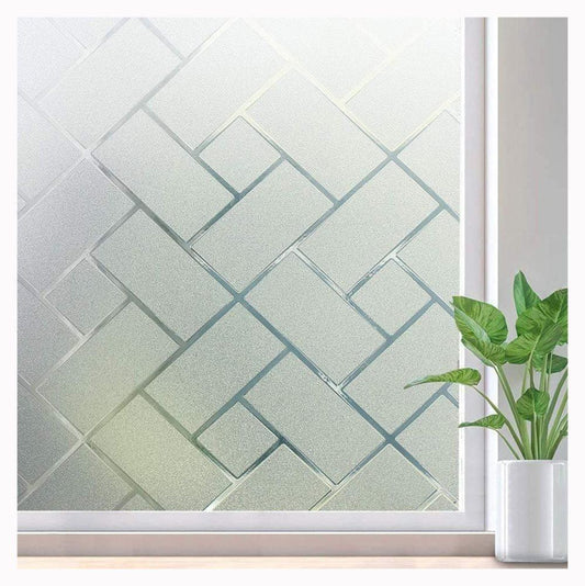 50cmx2m Window Film Self Adhesive Privacy Protection 3D Decorative Frosted Glass Film