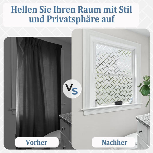 50cmx2m Window Film Self Adhesive Privacy Protection 3D Decorative Frosted Glass Film
