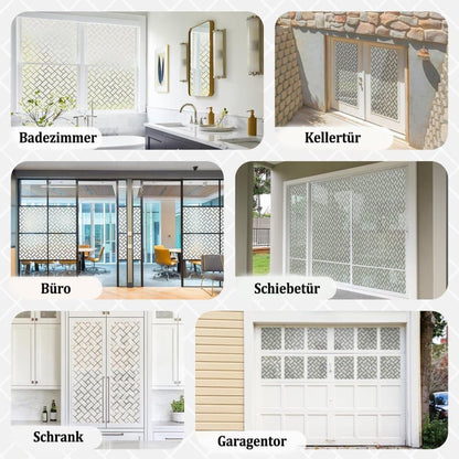 50cmx2m Window Film Self Adhesive Privacy Protection 3D Decorative Frosted Glass Film