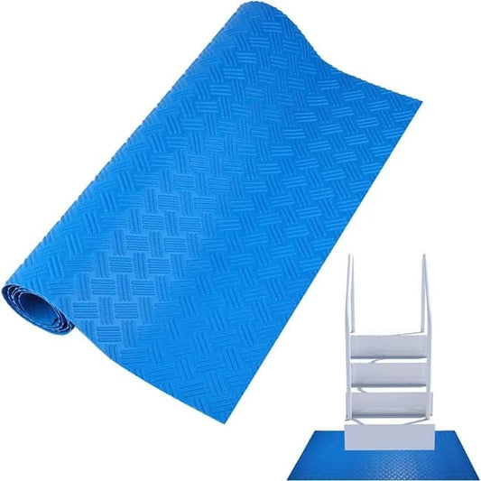 Non-Slip Pool Ladder Mat for Above-Ground Pools, 90 x 40 cm, Anti-Slip Protection with Non-Slip Pattern