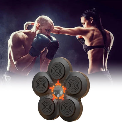Smart Electric Boxing Trainer with Speaker, Black, Compatible with Smart Music Boxing Machine（Adults）