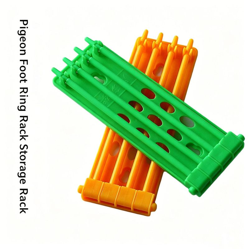 Pigeon Leg Ring Holder (Plastic) Size: 70*195mm Color: Yellow for Pigeons (2pc)