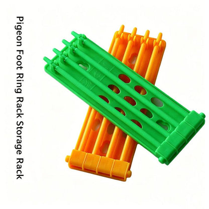 Pigeon Leg Ring Holder (Plastic) Size: 70*195mm Color: Yellow for Pigeons (2pc)