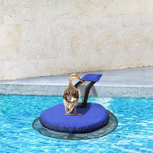 Pool Animal Escape Ladder (PVC) Size: 330*280*30mm Color: Blue for Birds Outdoor Use (1pc)