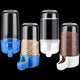 Automatic Water Dispenser (Plastic) 220ML Capacity Size: 130*85mm Color: Green/Transparent for Parrots (1pc)