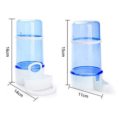 Automatic Water Dispenser (Plastic) 220ML Capacity Size: 130*85mm Color: Green/Transparent for Parrots (1pc)