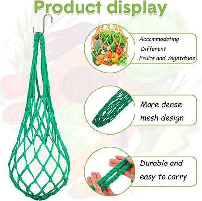 Hanging Feeding Net Bag (Nylon) Size: 570mm Color: Red for Parrots (2pc)