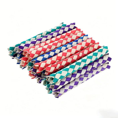 Bird Toy (Paper) Size: 150mm*15mm Color: Purple/White for Parrots (10pc)