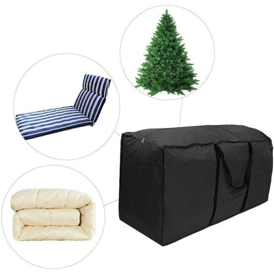 Storage Bag for Garden Furniture Cushions and Pillows, 210D Oxford Waterproof, 120 x 40 x 55 cm