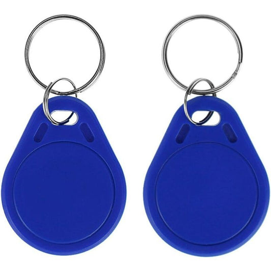 10 Pack RFID NFC Smart Key Tag, 13.56 MHz MF Classic 1K IC S50 Read Only, Blue