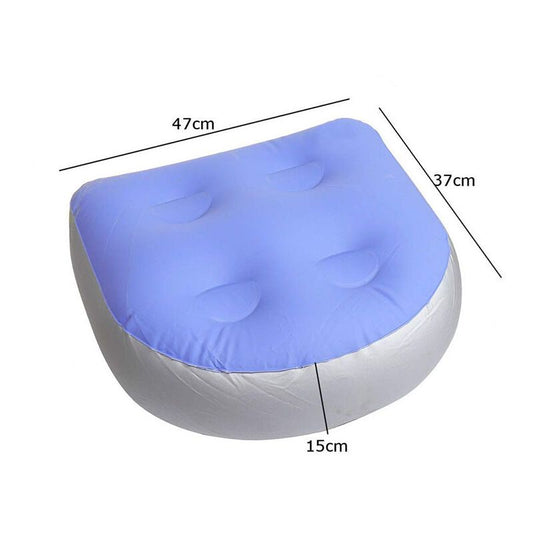 Inflatable Spa Cushion with 4 Suction Cups for Spas and Swimming Pools