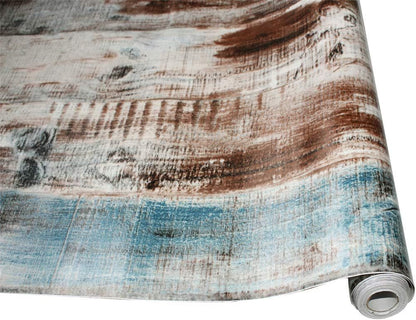 Self Adhesive Vinyl Wallpaper For Furniture Countertop Brown wood grainPattern Decorative Sticker,0.45*6M