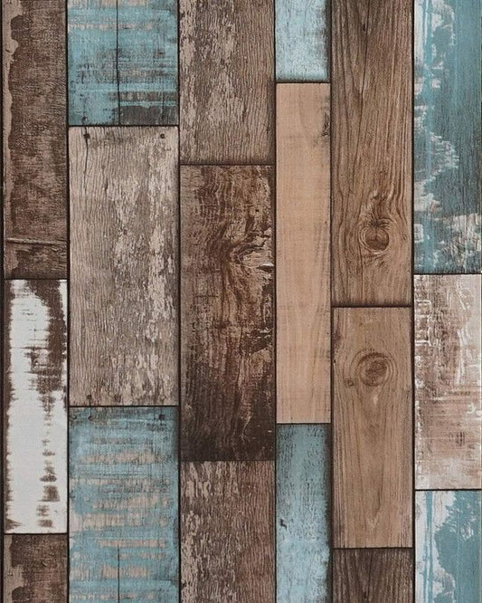 Self Adhesive Vinyl Wallpaper For Furniture Countertop Emerald green brown wood grain Pattern Decorative Sticker,0.45*6M