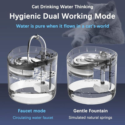 Automatic Cat Water Fountain 1.8L with USB Pump Carbon Filter and Smart Water Mode