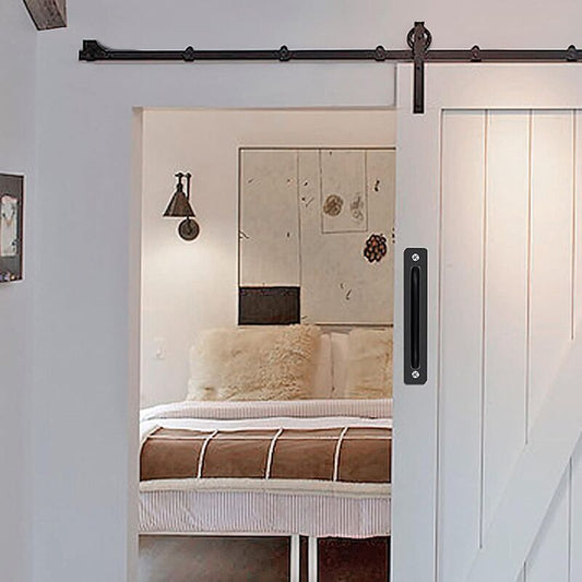 2 Pcs Heavy Duty Aluminum Alloy Barn Door Handles with Back Plate