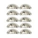 10 Pcs Silver Door Knob Handles for Furniture Drawer, 81 mm