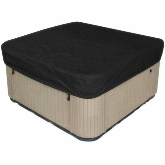 Black Square Waterproof Hot Tub and Swimming Pool Dust Cover, 220 x 220 x 30 cm