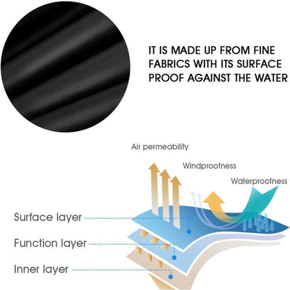 Black Square Waterproof Hot Tub and Swimming Pool Dust Cover, 220 x 220 x 30 cm