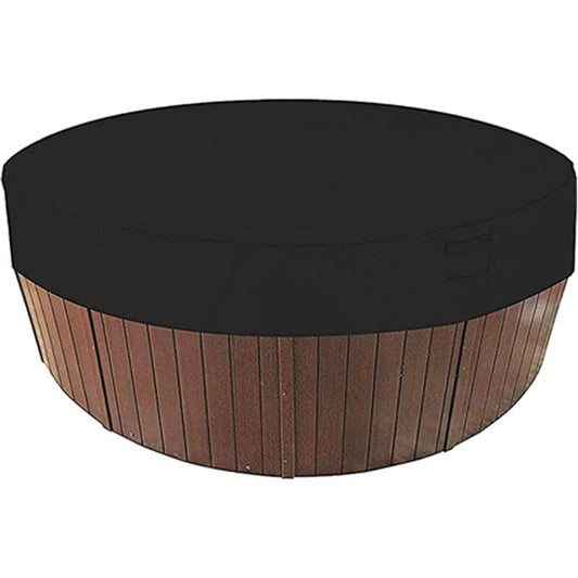 Black Round Solar Swimming Pool Spa Cover Waterproof UV Resistant 190T, 200 x 30 cm or 190 x 30 cm