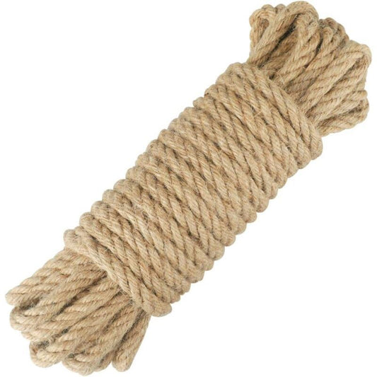 Jute Hemp Rope Twine for DIY Furniture Packaging Gardening Cat Tree, 16 mm x 10 m