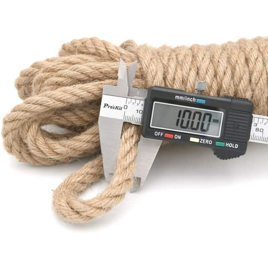 Jute Hemp Rope Twine for DIY Furniture Packaging Gardening Cat Tree, 16 mm x 10 m