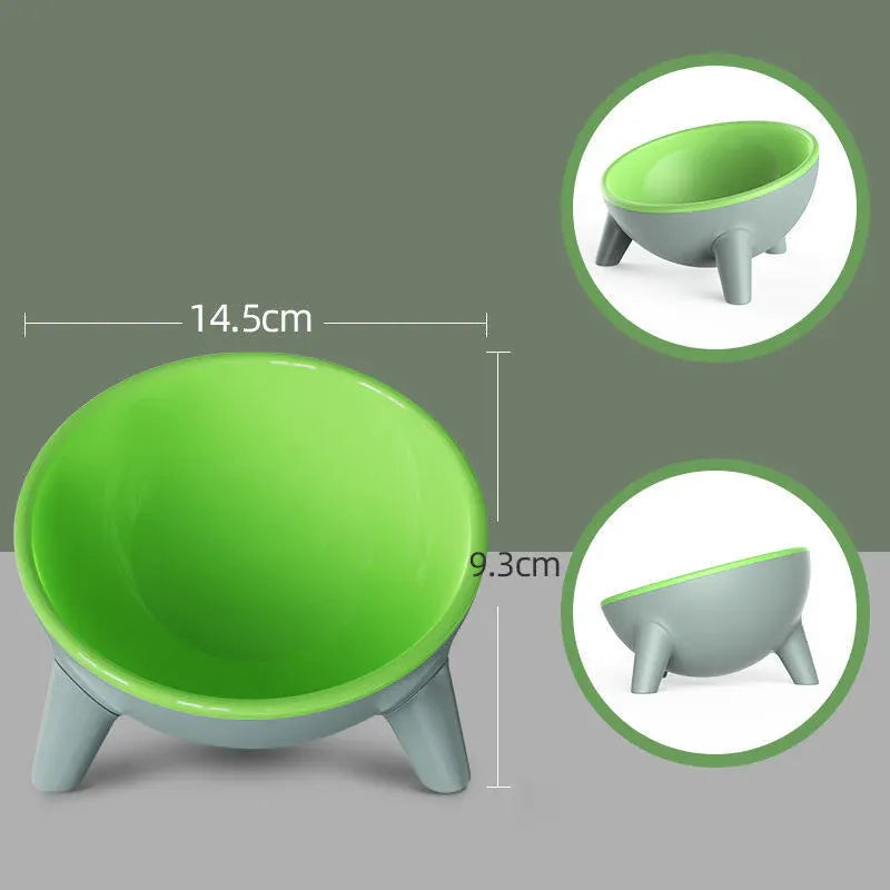 Cat and Dog Non-Breakable Bowl With Stand, Durable, Heat Resistant - Pink
