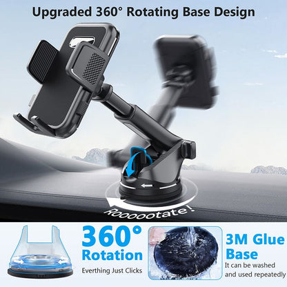 ML-236 Universal Car Phone Holder, Suction Mount for Dashboard and Windscreen