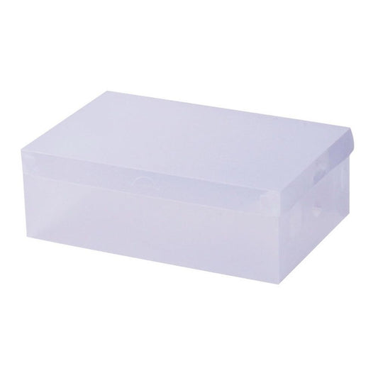 20 Pack Clear Shoe Storage Boxes, Foldable Stackable Organizer Cases