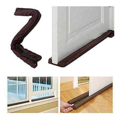 Double-Sided Draft Stopper for Doors, Snake Door Draft Guard and Weather Seal