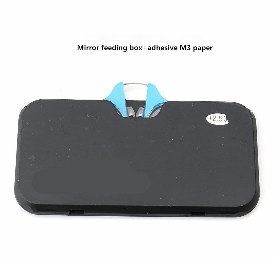 Nose Clip Reading Glasses No Legs Mini Portable Presbyopic Glasses With Sticky Phone Case Ultra Light PC Lens Readers +3.50