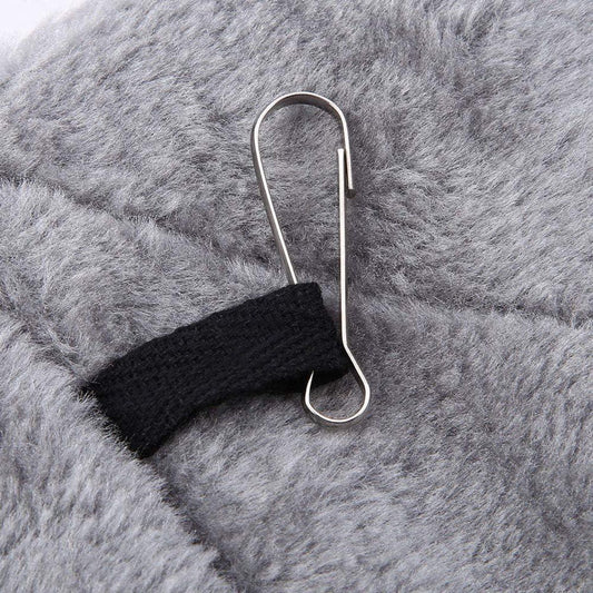 Pet Bird Hammock Plush Hanging Bed Black and Blue, Size M