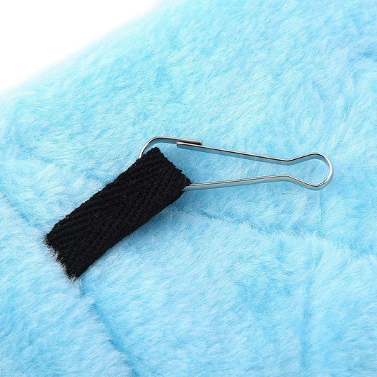 1 Piece Plush Parrot Hammock Winter Warm Hanging Bed Blue