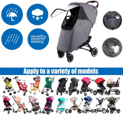 Universal Stroller Rain and Winter Cover Waterproof Snowproof