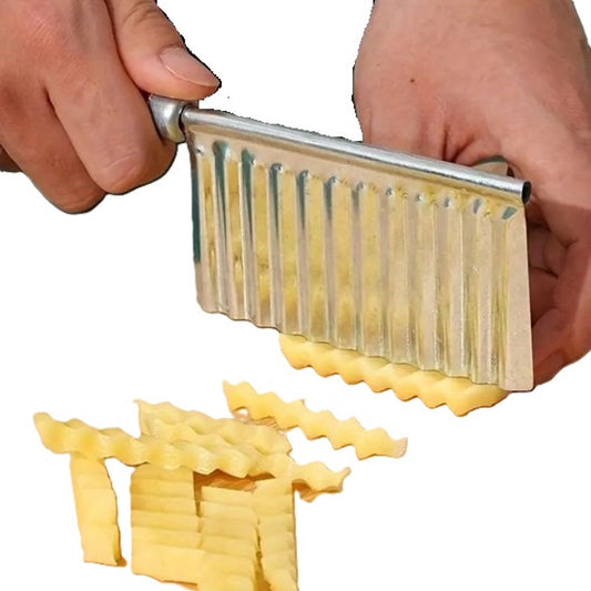 Multifunctional Kitchen Serrated Knife | Serrated Kitchen Knife | Peeler | French Fry Cutter | Potato Cutter | Potato Slicer | Stainless Steel