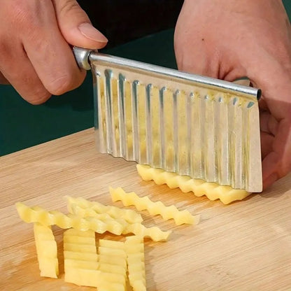 Multifunctional Kitchen Serrated Knife | Serrated Kitchen Knife | Peeler | French Fry Cutter | Potato Cutter | Potato Slicer | Stainless Steel