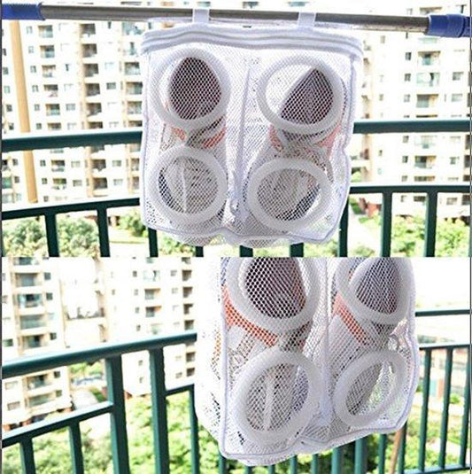 Laundry Bag for Shoes Max size 42 and Lingerie With Zipper - Hangable - Washing Machine and Dryer