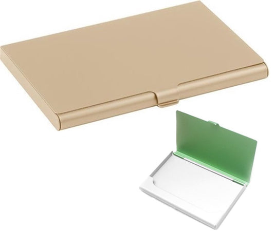 Aluminum Business Card Holder | Card Holder | Card Holder | Business Card Folder | Card Holder | Credit Card Holder | Gold
