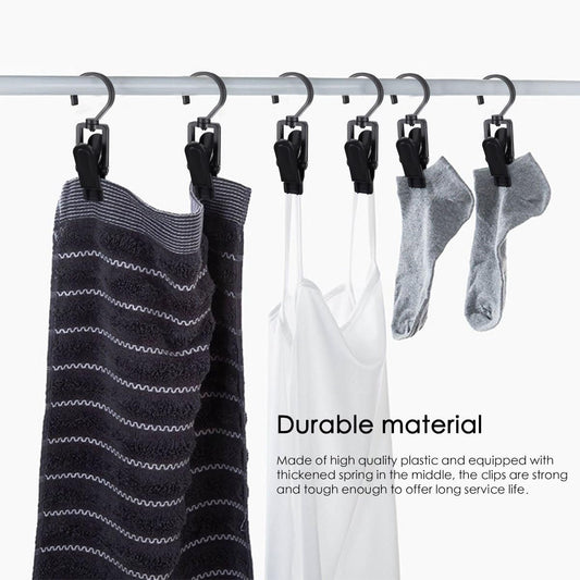 20 Towel clips - Dishcloth hooks - Towel clips - Clips - Buckles - Hooks - Clothes clips - Laundry clips - Clothes clips - Trouser hangers - Boot clips - Sock clips - Black