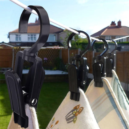 20 Towel clips - Dishcloth hooks - Towel clips - Clips - Buckles - Hooks - Clothes clips - Laundry clips - Clothes clips - Trouser hangers - Boot clips - Sock clips - Black