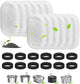 Cat Drinking Fountain Filters - 24 x Cat Fountain Filters - Filter Cartridges for Pet Water Dispensers - Drinking Fountain Filter Refills - Water Filter & Sponge Filter - Cat Water Fountain Accessories - 12 Cat Fountain Filters and 12 Pump Sponges