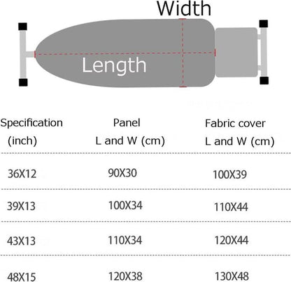 Ironing Board Cover - Ironing Board Cover - Universal - 130x48 Cm - For Steam Iron - Ironing Board Cover For Steam Ironing Station - Suitable For Ironing Board 120x38cm - Silver Grey - 1 Piece