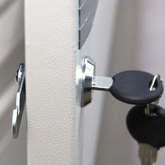 Tilt Lock - 10 Pieces - Locker Lock - Letterbox Lock - 16 mm - Includes 20 Keys - Furniture Lock - Drawer Lock - Small Lock with Keys - Sturdy Letterbox Lock - Protect Your Privacy - 10-Piece Value Set