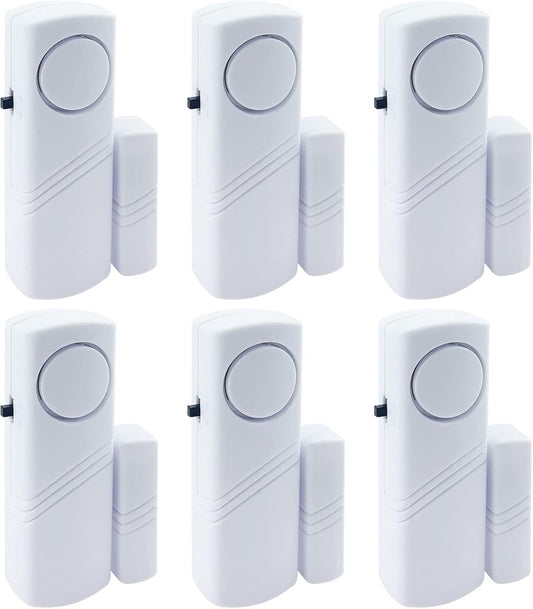 Alarm - 6-piece - Professional door/window alarm - Siren - Security Siren - Wireless anti-burglary alarm - Home burglary - Magnetically operated - Motion sensor - Window/door sensors - Practical - loud - 90dB - Safe and Rest assured
