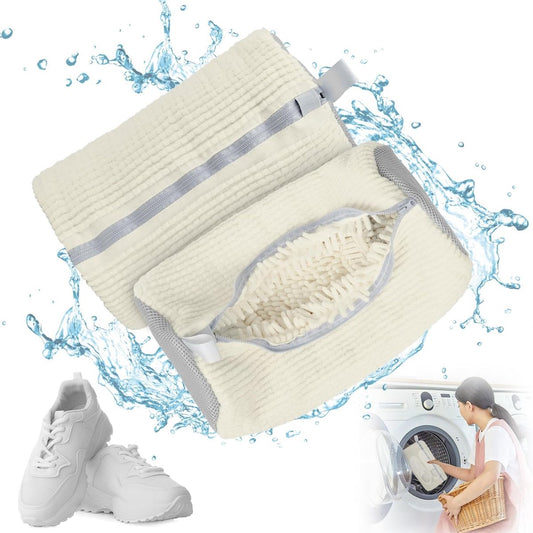 Laundry Bag - Shoe Laundry Net - Shoe Laundry Bag - Shoe Laundry Bag - 39 x 19 Cm - Anti-Deformation Mesh - Delicate Laundry - Shoe Washing - Shoe Laundry Bag - Laundry - Washing Machine - Shoes / Sneakers - With Zipper and Hanging Ring - Reusable