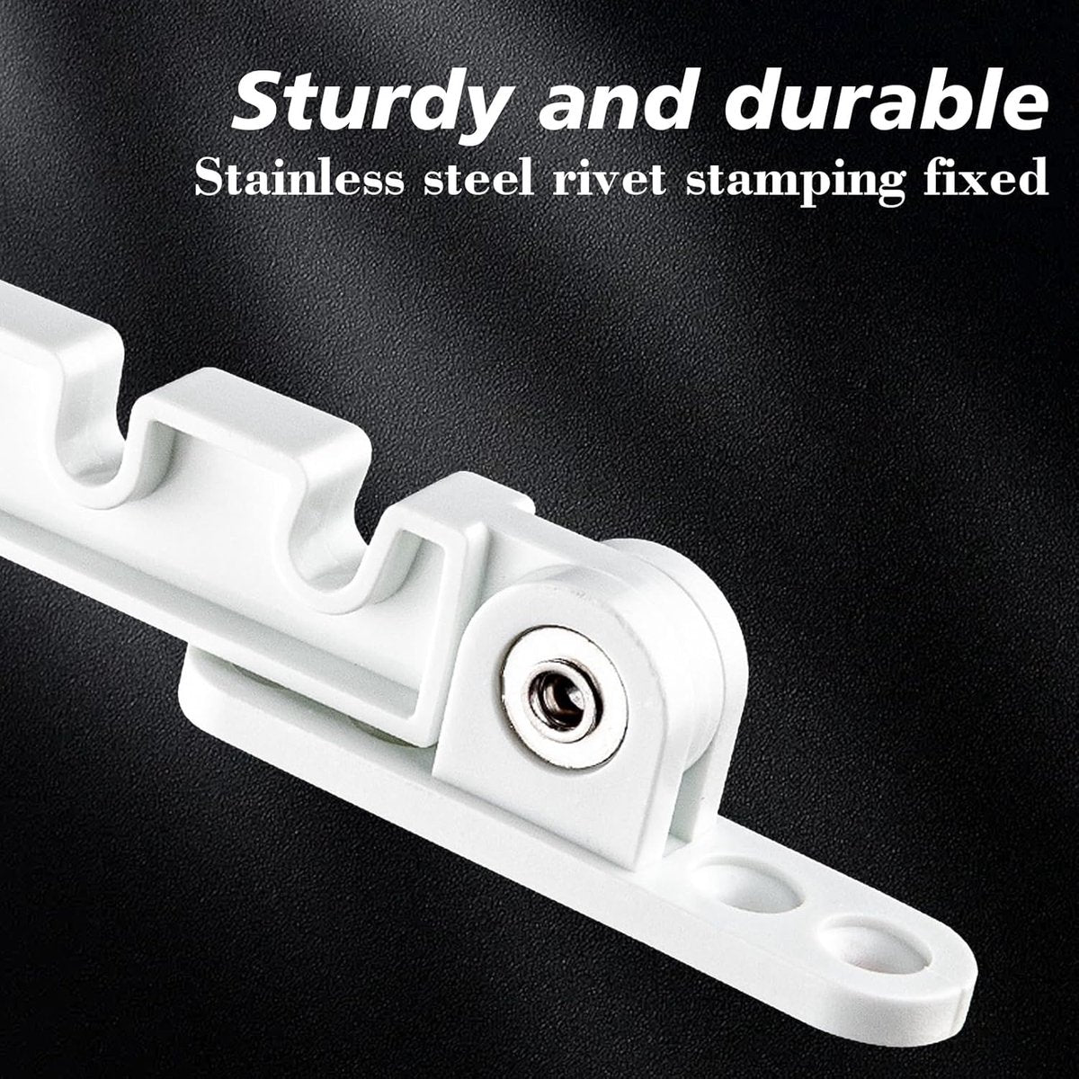 Pieces Window Stopper - Window Limiter - Window Stay - Window Security - Window Tilt Regulator for Adjusting the Window Opening - For Every Window - Window Stay - White - Including Installation Material