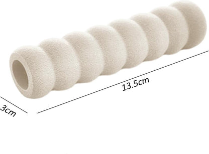 Door Stop - 4 Pieces - Wall Protector - Door Handle Protective Cover - Door Handle Buffers - Flexible Door Stoppers - Foam Door Handle Protector - Door Hardware - Bumper - Child Safety - Foam Rubber - White