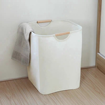 Cotton Laundry Basket - Laundry Bag - Laundry Basket - With Handles - 30x30x40cm - Durable - High Capacity - Foldable - Laundry Box - Clothes Organizer - Laundry Basket - Laundry Baskets - Dirty Clothes Basket - Storage Basket - Simple